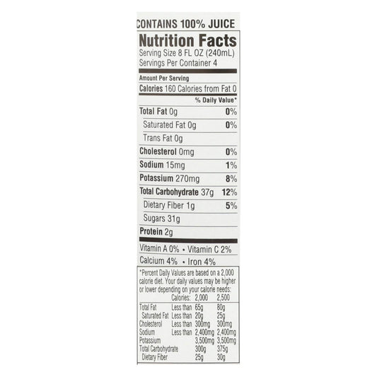 Rw Knudsen Organic Just Concord Juice - Case of 6 - 32 FZ