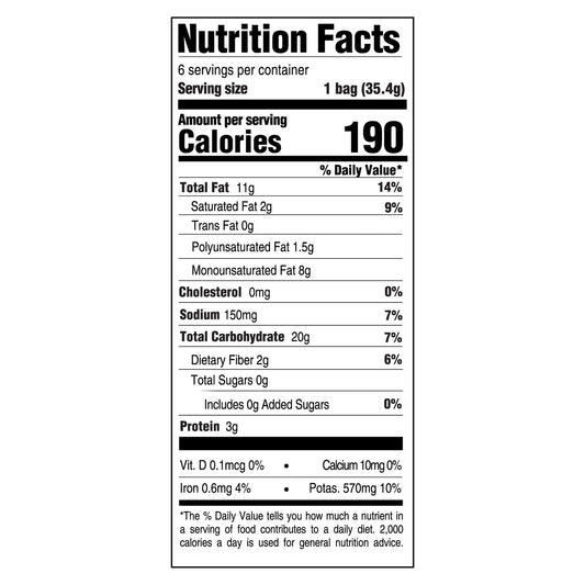 Boulder Canyon Sea Salt Avocado Oil Chips, 8-Pack