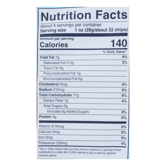 Simply 7 Lentil Chips - Sea Salt - Case Of 12 - 4 Oz.
