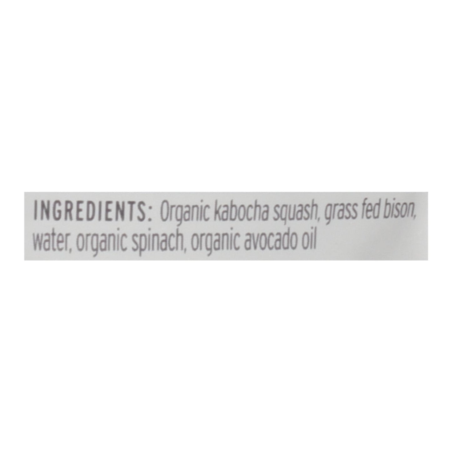 Serenity Kids Llc - Pouch Bison Kabocha - Case Of 6 - 3.5 Oz
