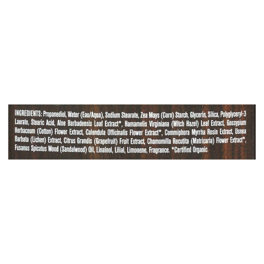 Every Man Jack Sandalwood Deodorant - Aluminum Free 3 Oz