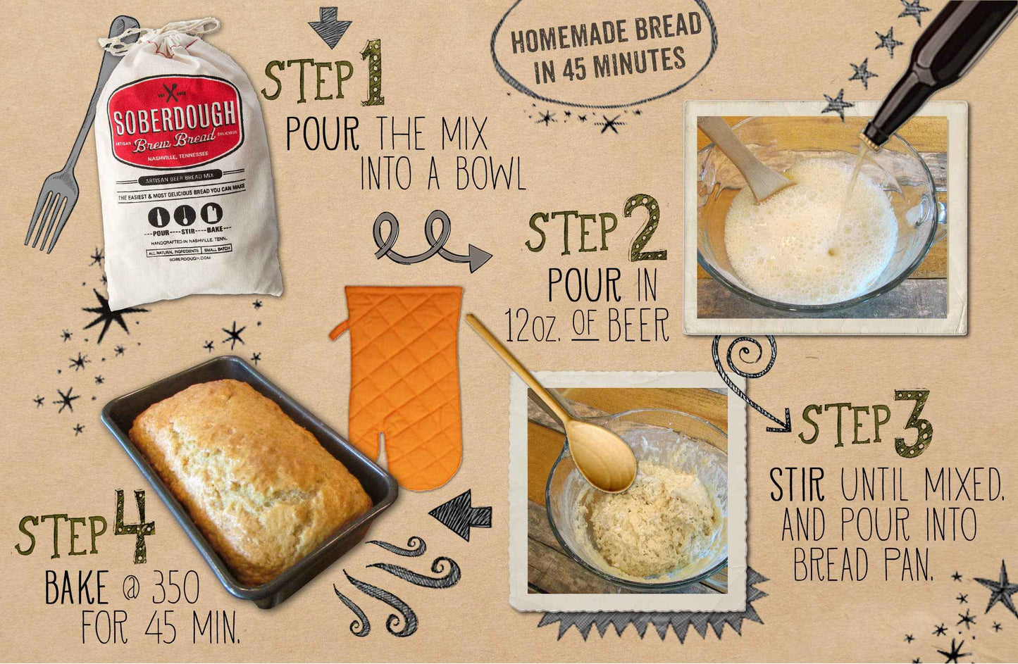 Texas Beer Bread - Hatch Green Chile Cheddar