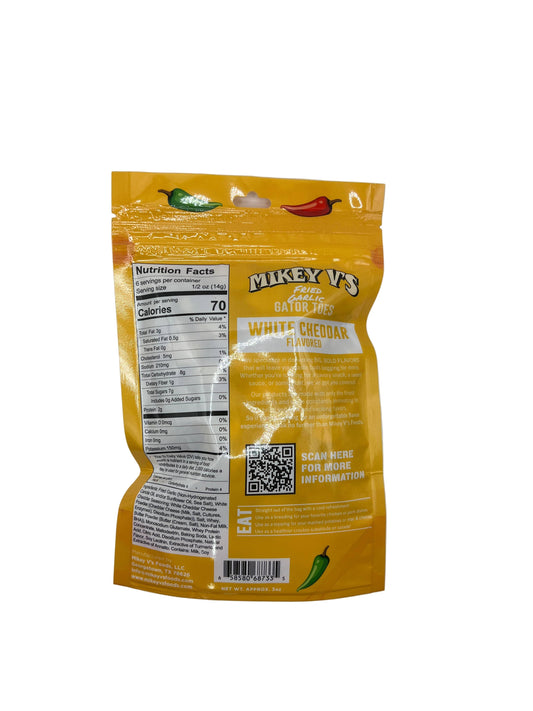 Gator Toes (Deep Fried Garlic) - White Cheddar: 3oz