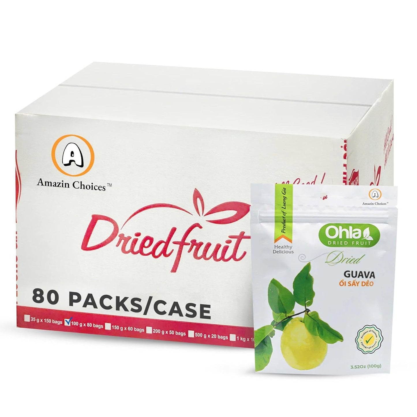 Amazin Choices Dried Guava, 3.52 oz.