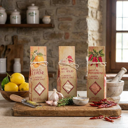 Artigiani dei Sapori, Sicilian Sea Salt with Garlic, 7oz (198g)