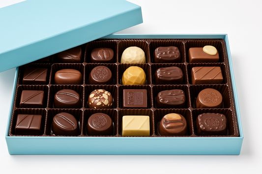 Andy Anand Sugar-Free Belgian Chocolate Truffles Gift Box, 48 pc – Gluten-Free, Handcrafted Diabetic Snacks, Gourmet Birthday & Holiday Gift