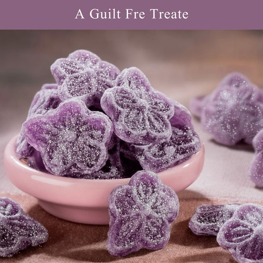 Andy Anand Sugar-Free Violet Candy Dragees, 150 pc, 3-Pack – Old-World European, Stevia Sweetened, Keto & Diabetic-Friendly Gourmet Gift Box