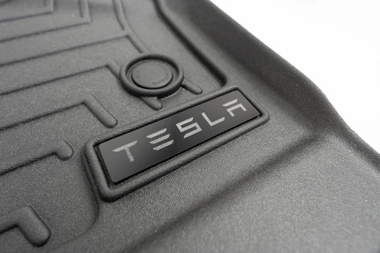 Tesla Logo Emblem for WeatherTech Floor Mats - Model S, X, 3, and Y
