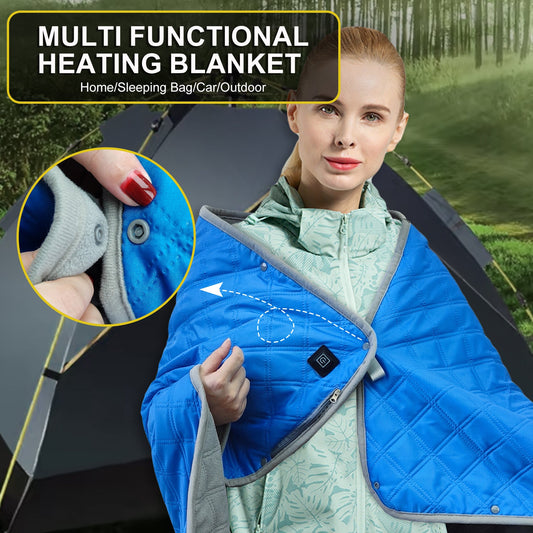 LITEGUEST Heated Camping Blanket – USB Powered Warmth for Outdoors