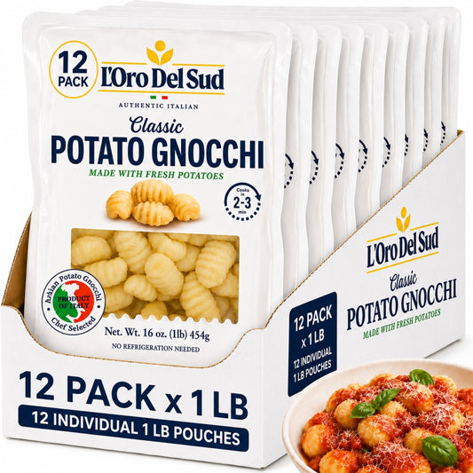 L'Oro Del Sud, Classic Potato Gnocchi, 12 Pack x 1 lb