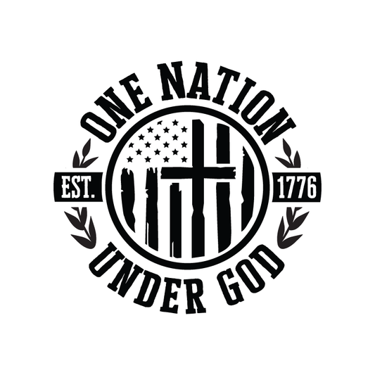 One Nation Cross Window Jeep Graphic