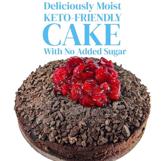 Andy Anand Sugar-Free Keto Chocolate Strawberry Layer Cake, 9-Inch, 2 lb – Diabetic-Friendly, Low-Carb, Birthday & Celebration Gift Box