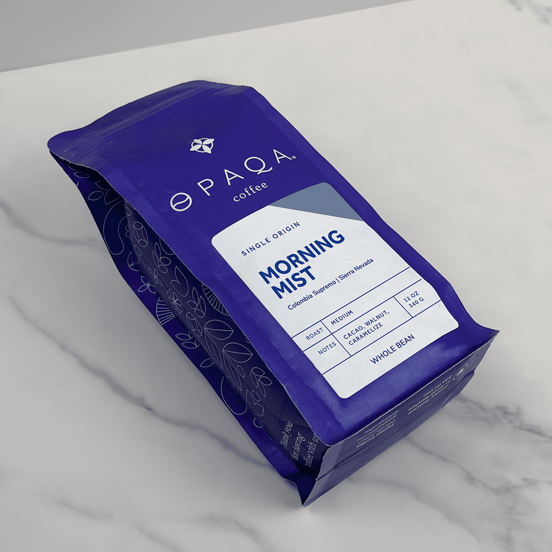 Colombia Supremo Sierra Nevada Coffee, Opaqa Morning Mist