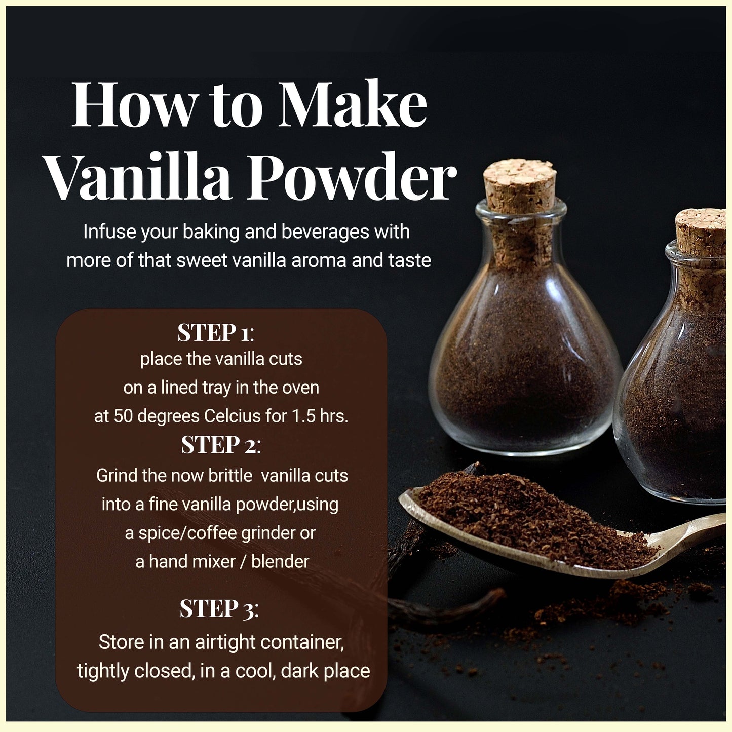 Vanilla Bean Cuts Grade B 1lb for Extract & Baking