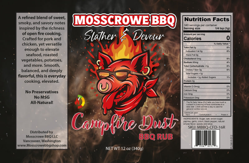 Campfire dust bbq rub