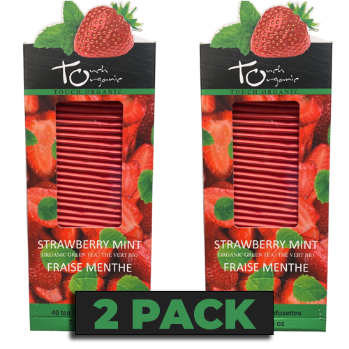 Touch Organic STRAWBERRY MINT TEA 40 bags - 2 PACK
