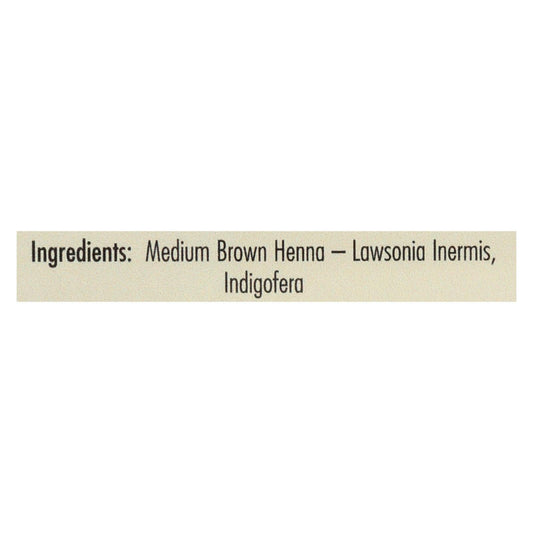 Rainbow Henna Hair Color & Conditioner Medium Brown 4 Oz