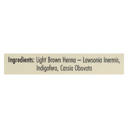 Rainbow Henna Hair Color & Conditioner, Light Brown 4 Oz