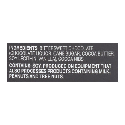 Endangered Species 72% Dark Chocolate Bars, Cacao Nibs, 12 Pack