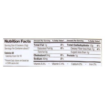 Edward & Sons Organic Veg Brown Rice Snaps, 12 Pack, 3.5 Oz