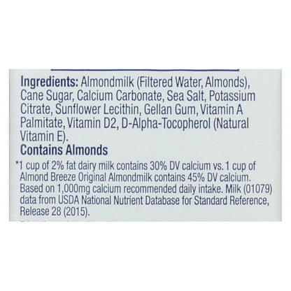 Almond Breeze Original Almond Milk, 12-Pack, 32 Fl Oz
