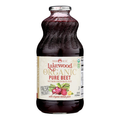 Lakewood - Organic Juice - Pure Beet - Case of 6 - 32 fl oz.