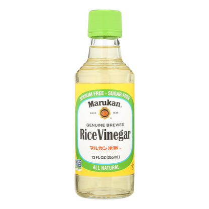 Marukan Rice Vinegar, Genuine Brewed, 6-Pack, 12 Fl Oz