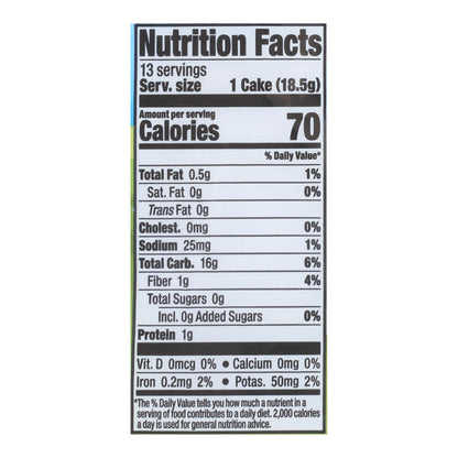 Lundberg Brown Rice Cakes, Salted, 6-Pack (8.5 oz each)