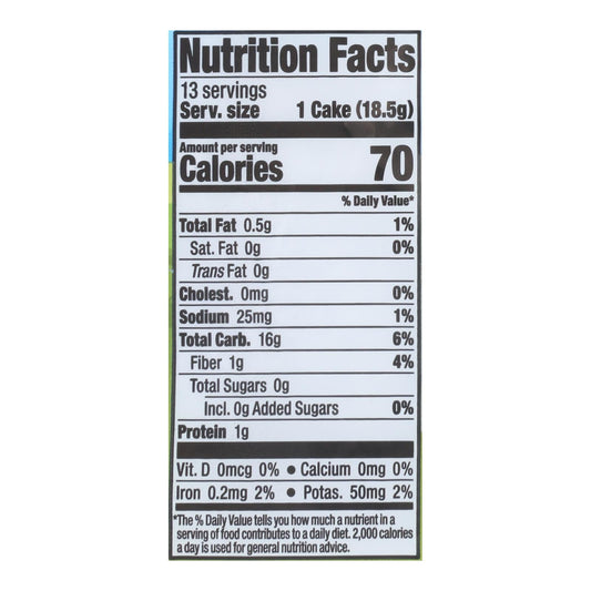 Lundberg Brown Rice Cakes, Salted, 6-Pack (8.5 oz each)