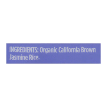Lundberg Family Farms Brown Jasmine Rice - Case Of 6 - 2 Lb.