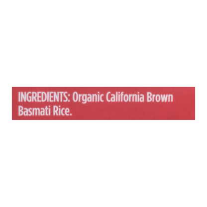 Lundberg Organic Brown Basmati Rice, 6-Pack, 2 lb Each