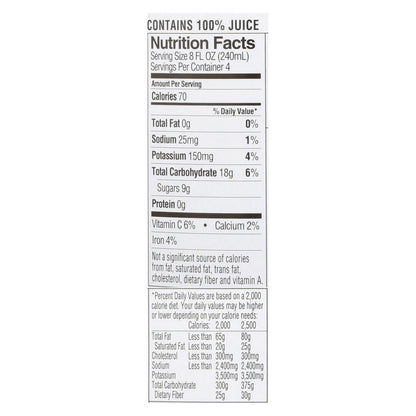 R.W. Knudsen - Juice - Just Cranberry - Case of 6 - 32 fl oz