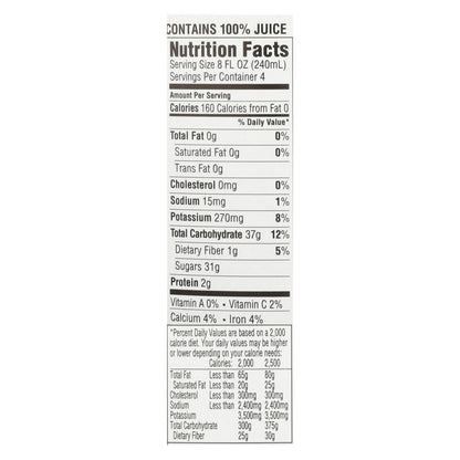 Rw Knudsen Organic Just Concord Juice  - Case of 6 - 32 FZ