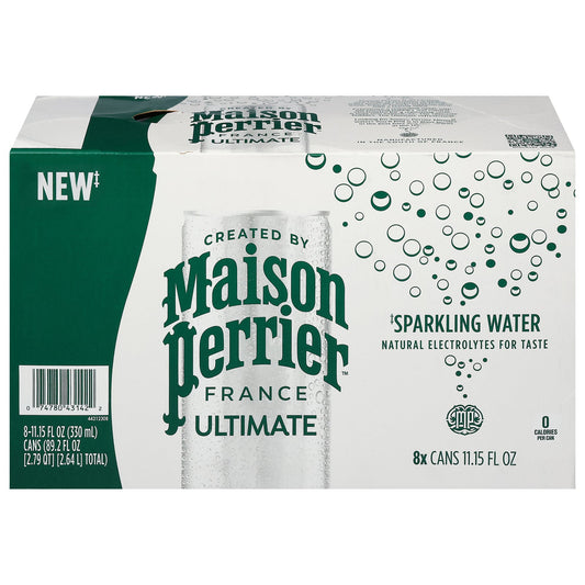 Perrier Sparkling Water Unflavored - 3 Packs of 8/11.15oz