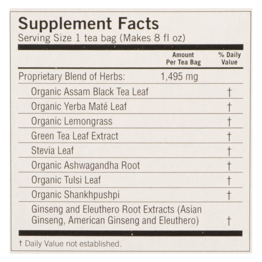 Yogi Sweet Tangerine Energy Herbal Tea, 16 Bags, Case of 6