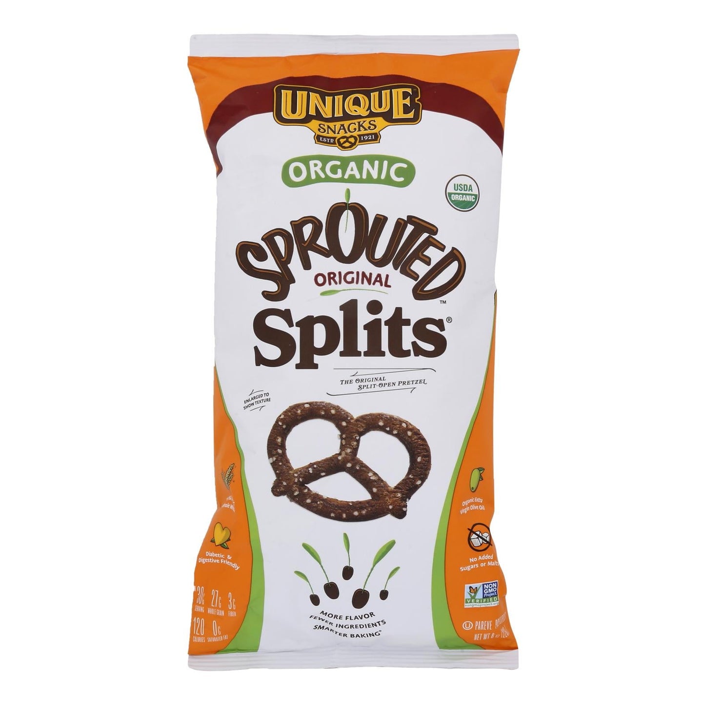 Sprouted Grain Pretzels - 12 Pack (8 oz Each)