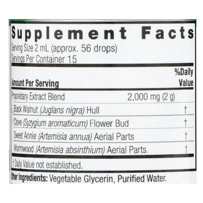 Black Walnut & Wormwood Complex, Alcohol-Free, 1 Fl Oz
