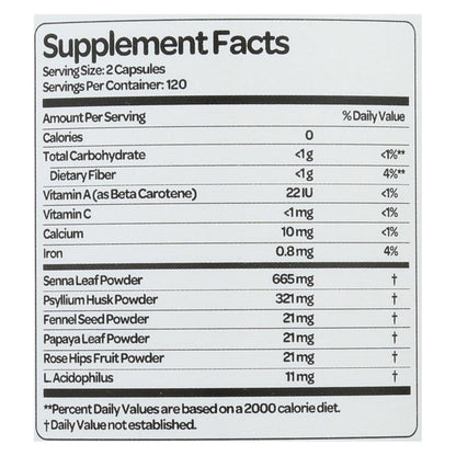 Health Plus - Super Colon Cleanse - 500 Mg - 240 Capsules