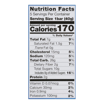 Pamela's Blueberry Lemon Oat Bars, 6-Pack, 1.41 Oz Each