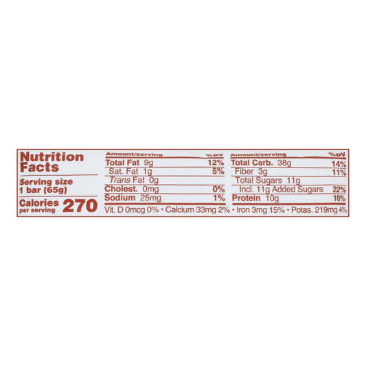 GoMacro Organic Macrobar - Sunflower Butter and Chocolate - 2.3 oz Bars - Case of 12