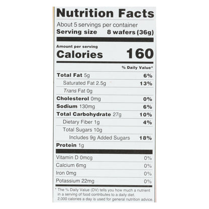 Kinnikinnick Vanilla Wafer - Case of 6 - 6.3 oz.