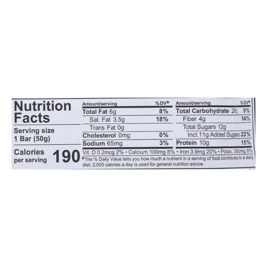NuGo Organic Dark Chocolate Bars - 1.76 oz, 12-Pack