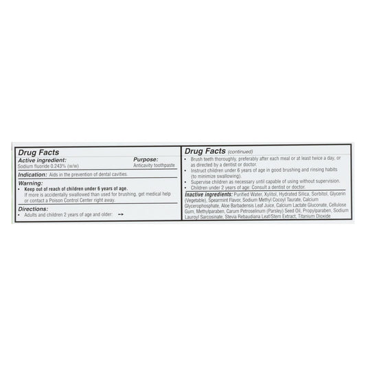 Spry Toothpaste - Spearmint - Fluoride - 5 Oz
