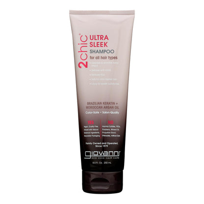 Giovanni Ultra-sleek Shampoo with Keratin & Argan Oil 8.5oz