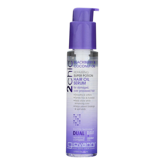 Giovanni 2chic Repairing Hair Oil Serum, Blackberry Coconut
