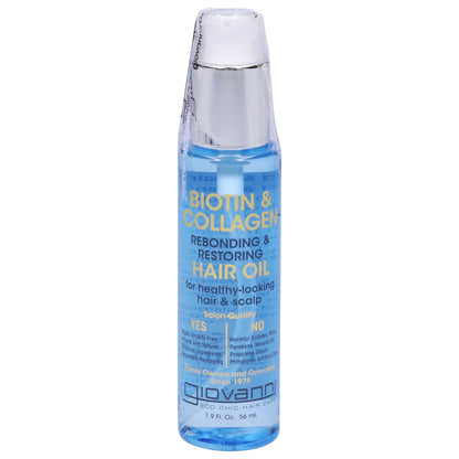 Giovanni Bio Colg Restore Hair Oil, 1-1.9 FZ