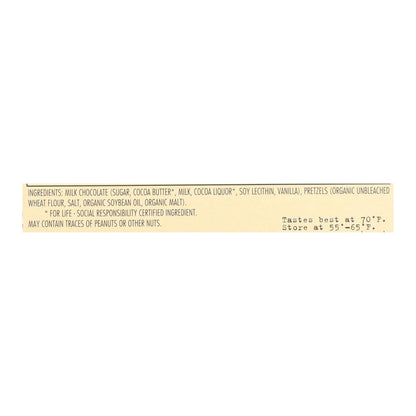 Chocolove Milk Chocolate Pretzel Bars, 2.9 oz, Pack of 12