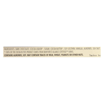 Chocolove Dark Chocolate Almond Sea Salt Bars, 3.2 oz, 12-Pack