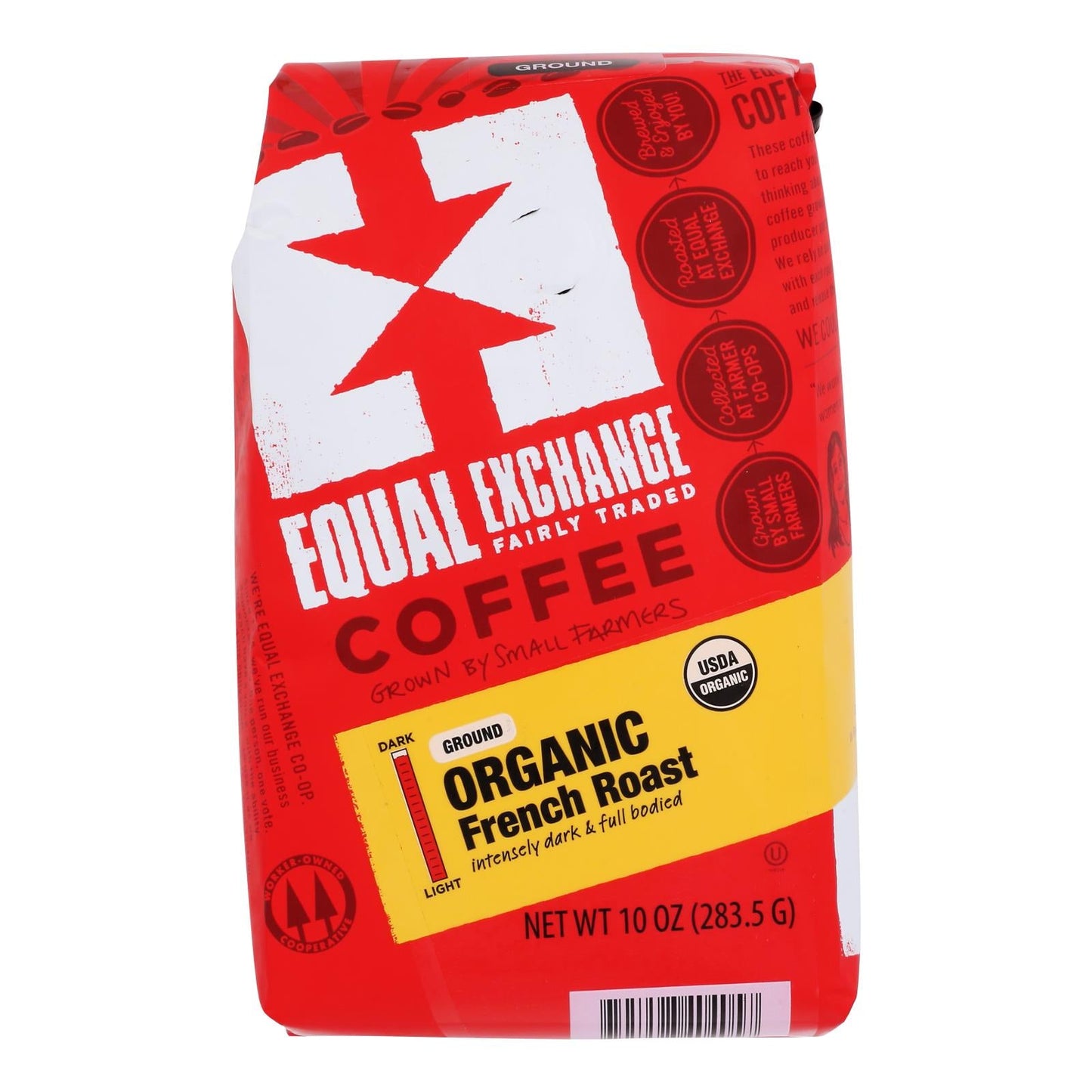 Organic French Roast Drip Coffee, 10 oz, 6-Pack