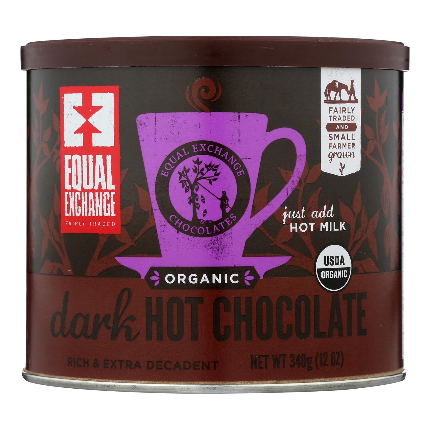 Equal Exchange Organic Dark Hot Chocolate, 6-Pack, 12 Oz